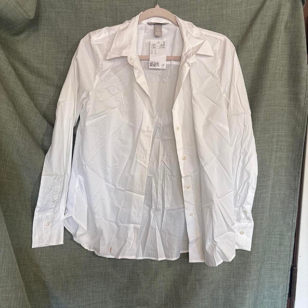 White linen shirt for women